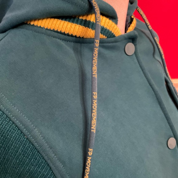 NWT FREE PEOPLE POST UP SWEAT JACKET - Picture 8 of 10